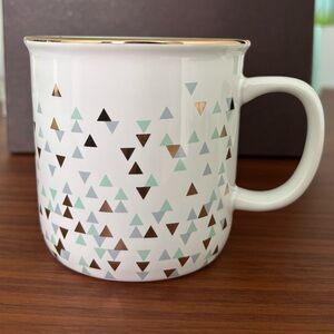 DAVIDsTEA David’s Tea Rustic Mug - triangle confetti pattern